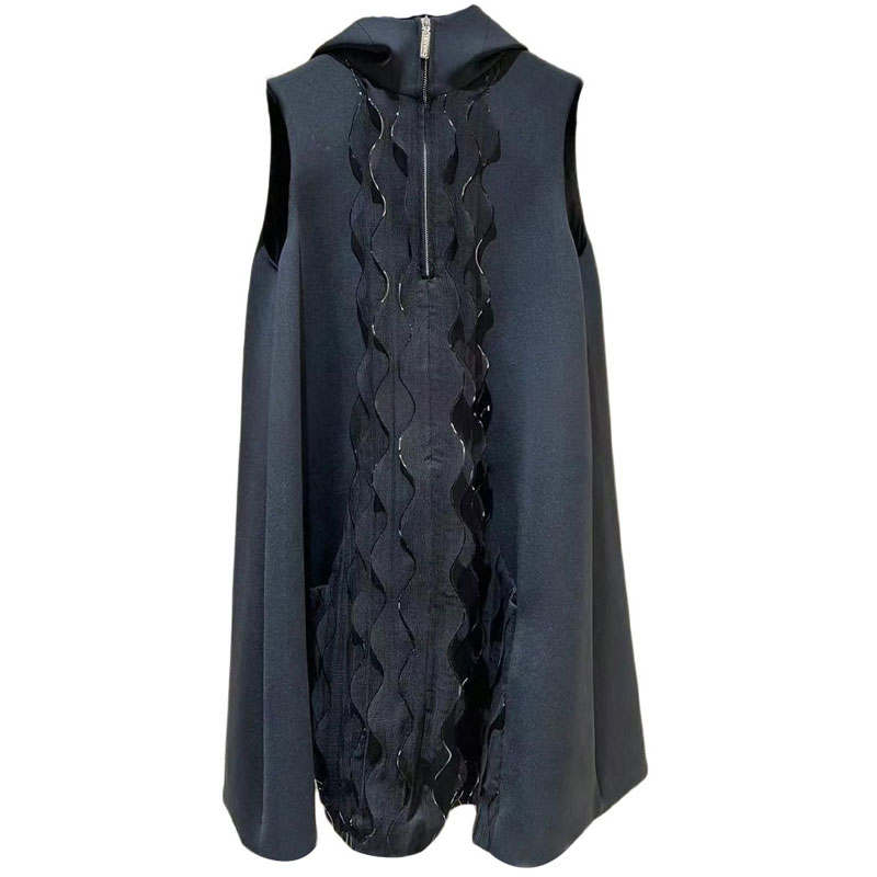 CHANEL Sleeveless Dress Women's Black