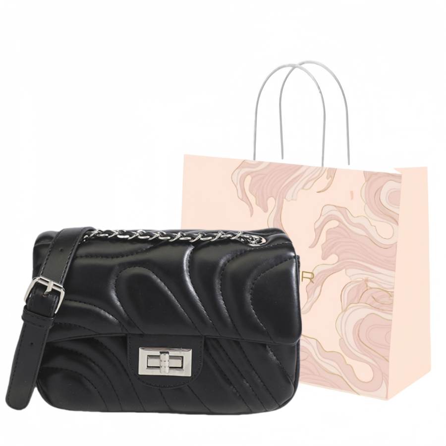 GATOER Pu Shoulder Bag, Crossbody Bag Regular Women's White/Black/Blue