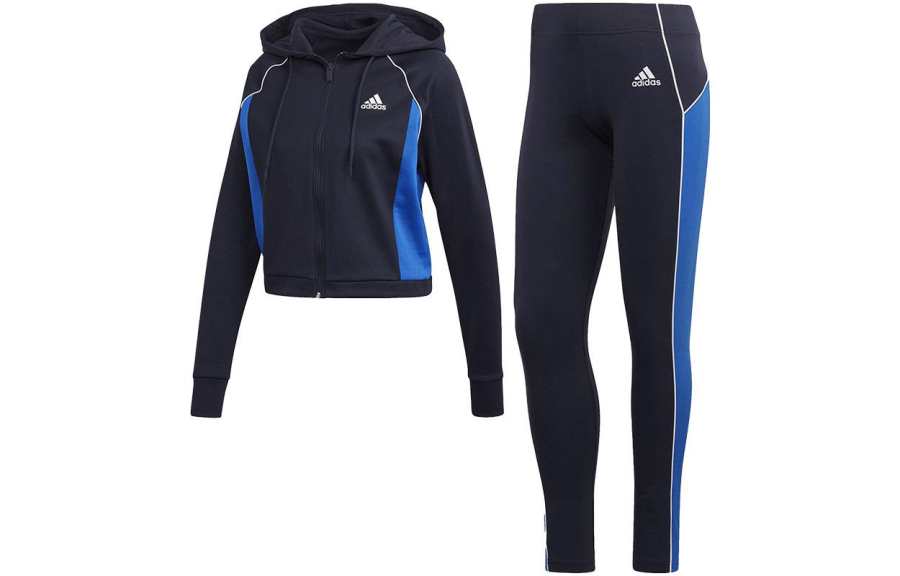 Adidas Adidas Fitness Sets Women's Black Hooded Moderate