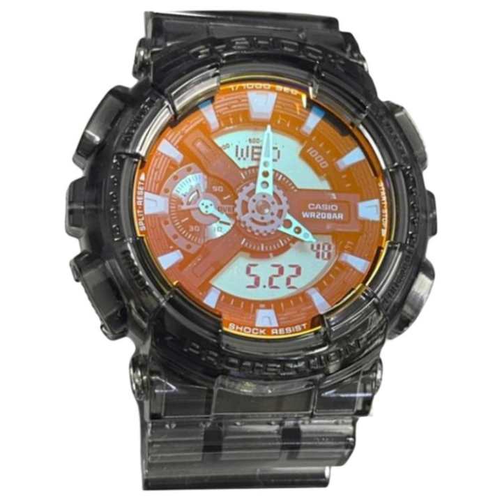 CASIO CASIO Unisex Liquid Crystal/Analog Dual Display Series Blue Watch GA110TLS-8A