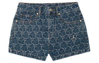 LI-NING 1990 LI NING 1990 Denim Shorts Women's New Denim Blue
