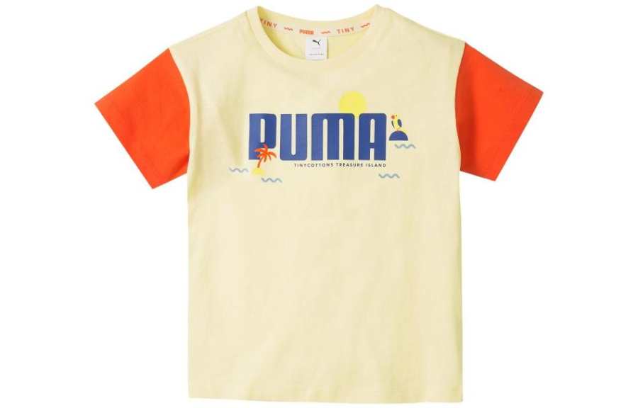 PUMA Kids T Shirts Crew Neck Moderate