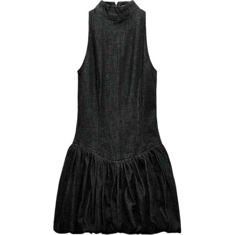 ZARA SS25 Sleeveless Dress Women's Black