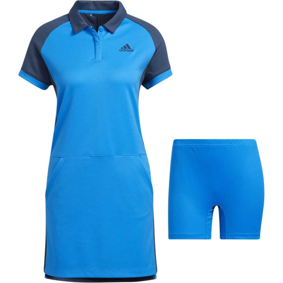 Adidas Adidas COLORBLOCK DRESS Short Sleeved Dress Women's Blue