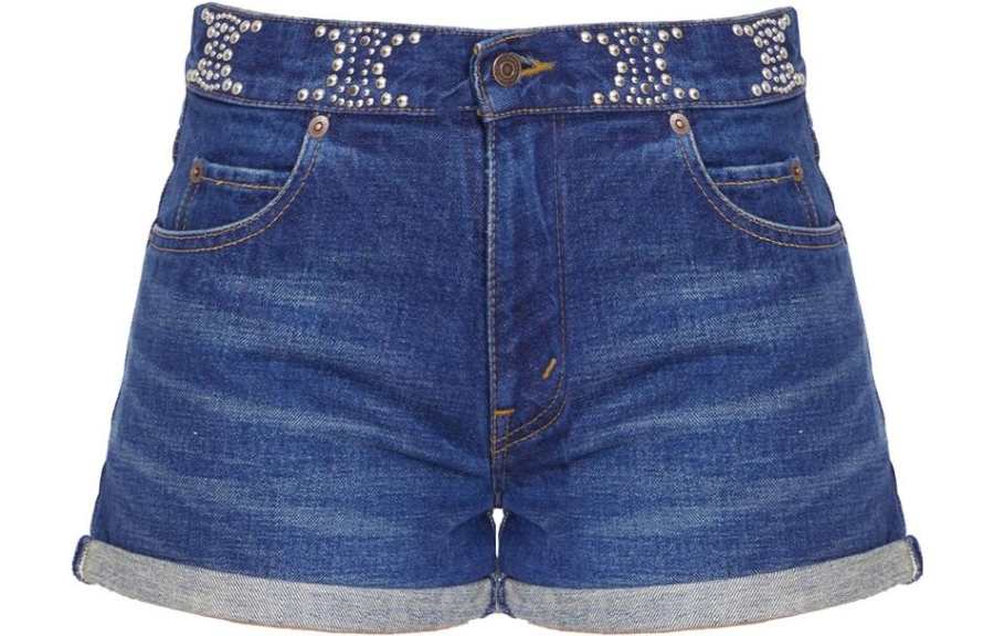 CELINE CELINE Denim Shorts Women's Sky Blue