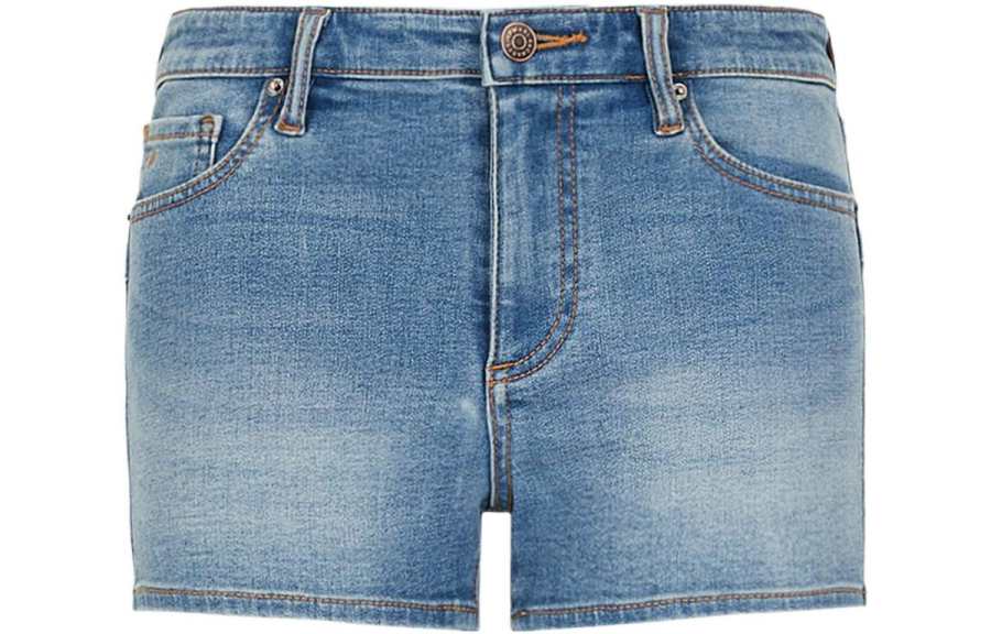 ARMANI EXCHANGE ARMANI EXCHANGEAE SS22 Solid Color Denim Shorts Women's Blue
