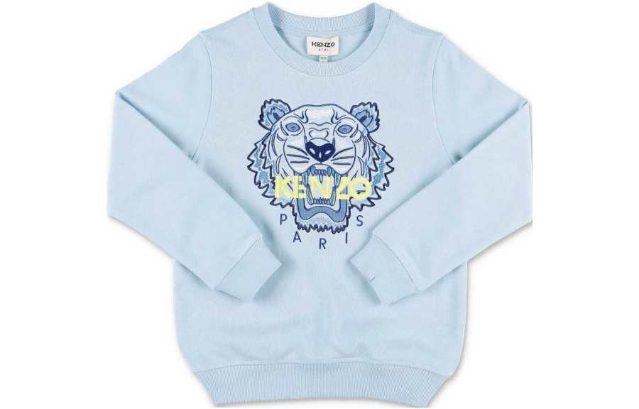 KENZO KENZO Sweatshirt FW22 Light Blue Kids'
