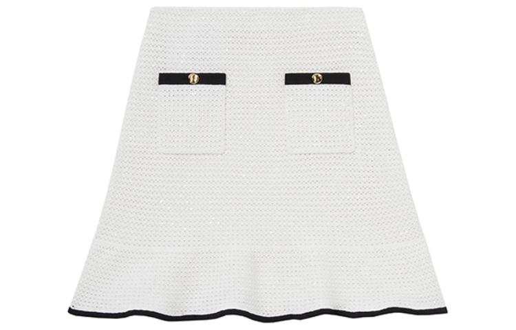 Self-portrait Sequinned Crochet Miniskirt