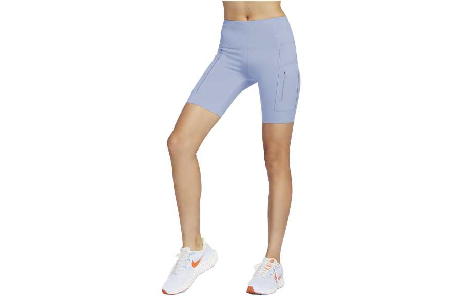 Nike Nike Go Sports Shorts Women's Gray Slate Blue Moderate Tight Pants