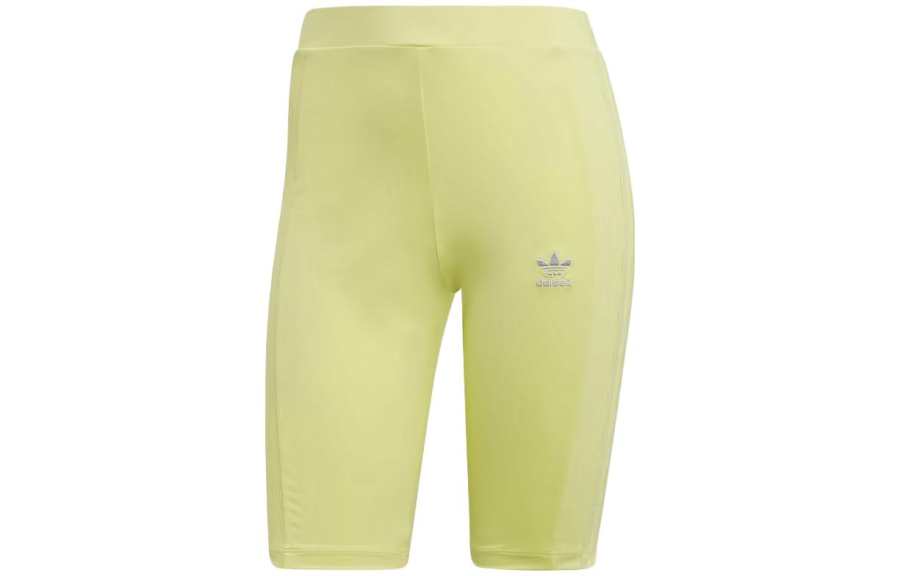Adidas Originals Sports Shorts Women's Yellow Moderate Tight Pants