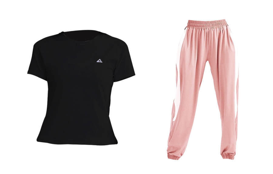 PEAK Fitness Sets Women's Crew Neck Thin