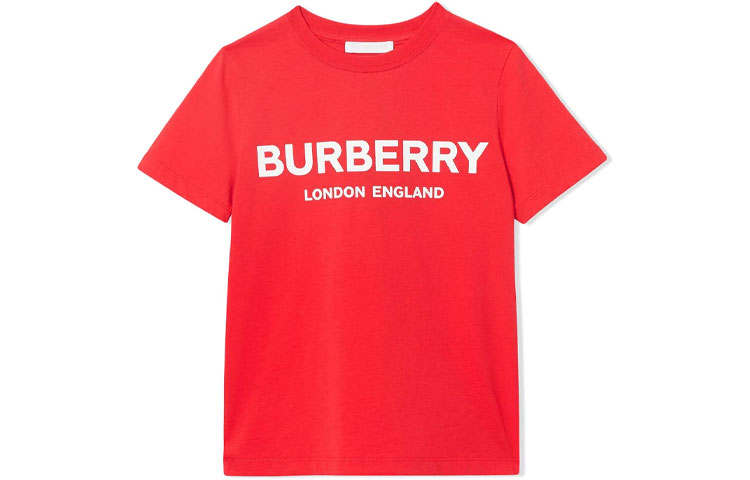 Burberry Kids T Shirts Crew Neck Moderate