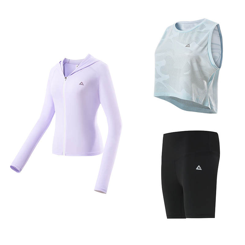 PEAK Fitness Sets Women's Hooded Thin