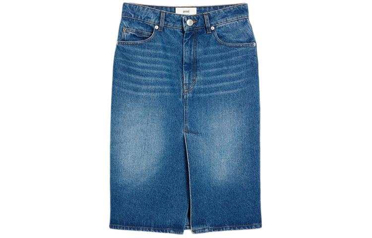 AMIPARIS SS24 Denim Short Skirts Women's Vintage Blue