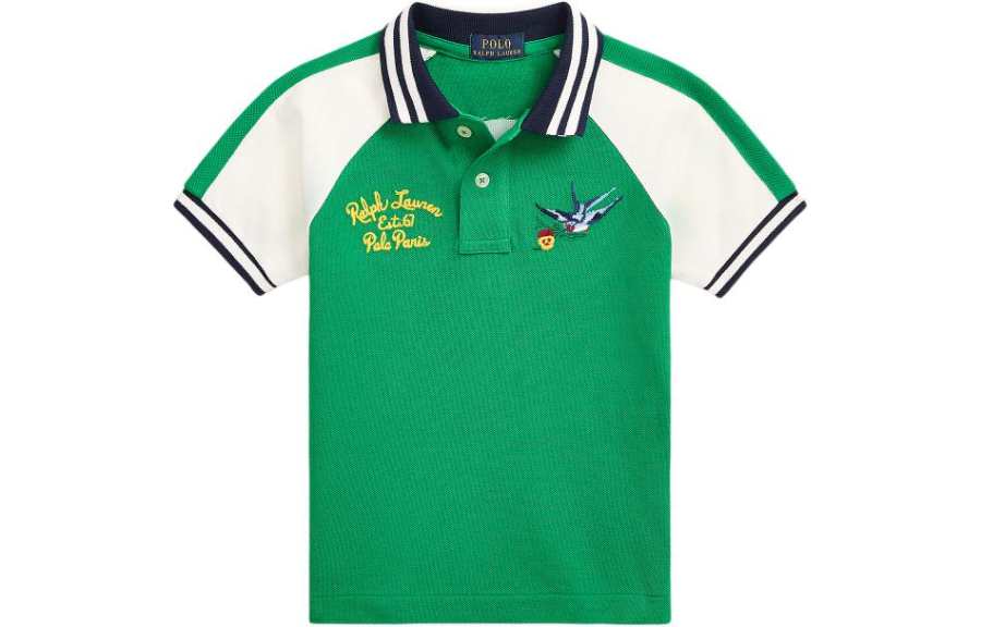 Polo Ralph Lauren Polo Shirt Standard Green White Multicolor Children Aged 3 7 Years Old