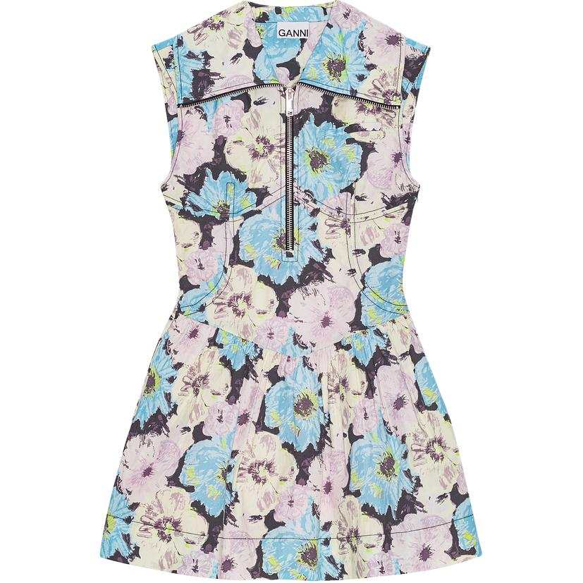 GANNI Ganni printed mini dress