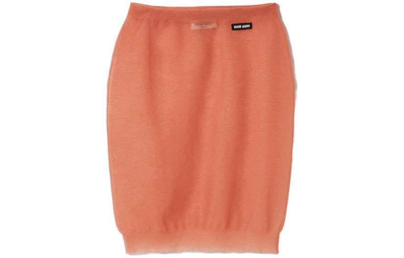 MIU MIU Casual Long Skirt Women's Peach