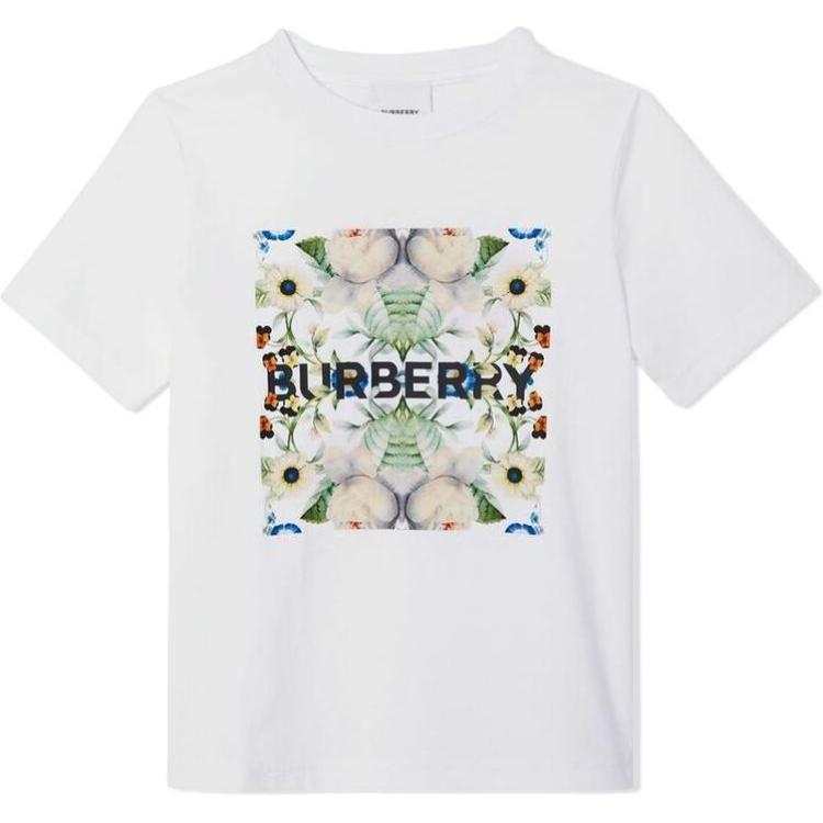 Burberry T Shirt SS22 White Kids'