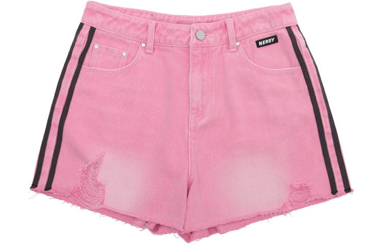 Nerdy Nerdy Denim Shorts Women's Light Pink Moderate