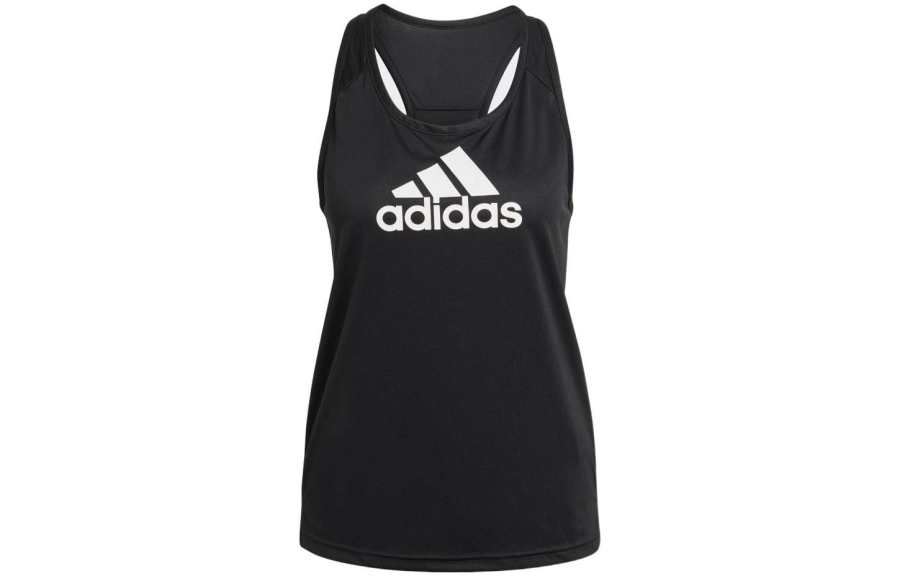 Adidas Adidas Sleeveless Sports Shirts Women's Black Other