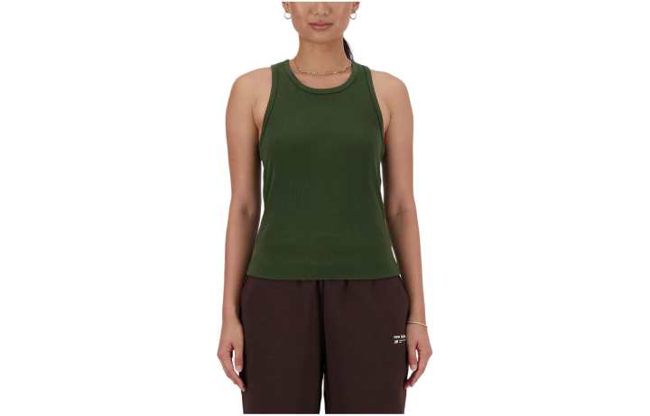 New Balance New Balance Linear Heritage Rib Knit Rar Tk Tank Top Women's Green