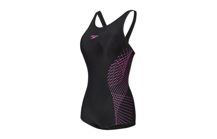 Speedo One Piece Swimsuits Women's Black/Neon Purple