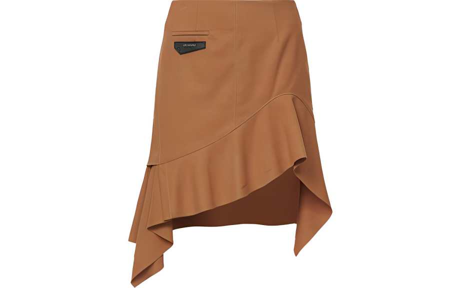 EVISU EVISU Leather Short Skirts Women's Camel