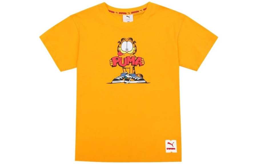 PUMA Kids T Shirts Crew Neck Moderate