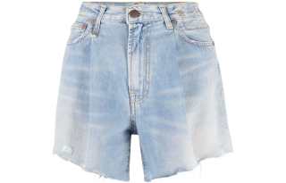 R13 Raw-cut Cotton Denim Shorts