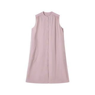 MUJI Sleeveless Dresses Women's Crew Neck Moderate Mid Length
