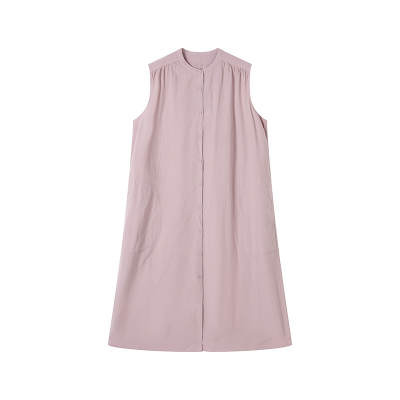 MUJI Sleeveless Dresses Women's Crew Neck Moderate Mid Length