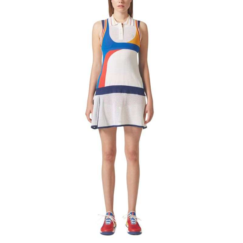 Adidas Adidas Sleeveless Dress Women's Pink White/Preppy Orange Yellow/Light Scarlet