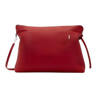 RICK OWENS RICK OWENS/RO Soft Grain Cow Leather Handbag, Shoulder Bag Men's Red