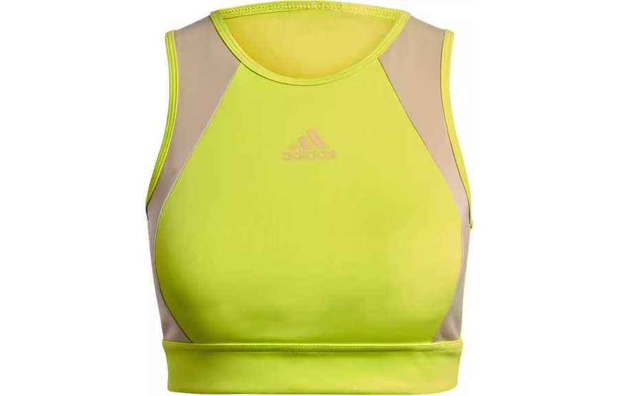 Adidas Adidas Sleeveless Sports Shirts Women's Neon Yellow Other