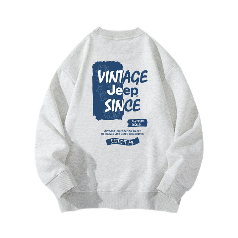 Jeep Grade School Sweatshirts Crew Neck Moderate