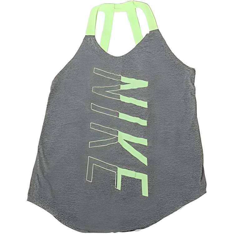 Nike Nike Sleeveless Sports Shirts Women's Gray Halter Neck