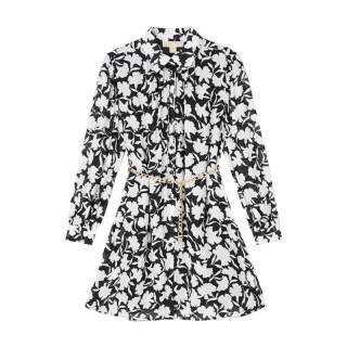 MICHAEL KORS SS24 Long Sleeved Dress Women's Black