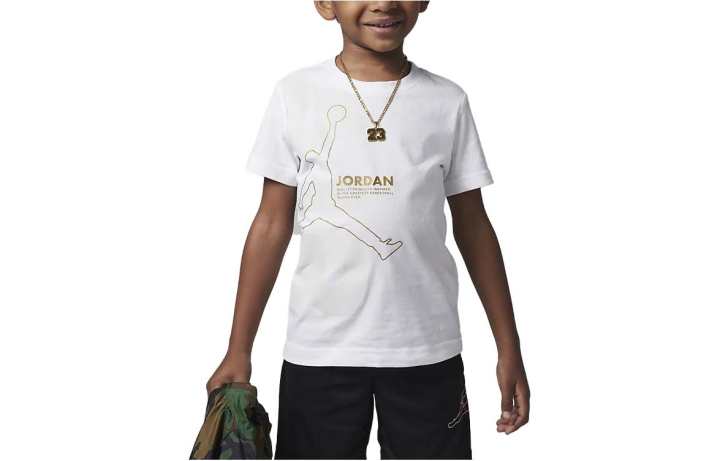 Jordan Jordan Kids T Shirts Crew Neck Moderate