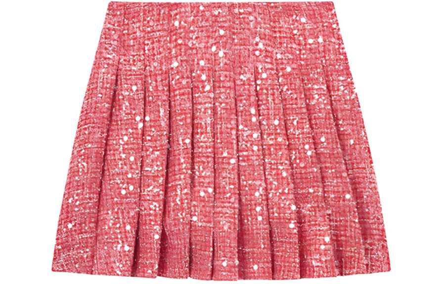 Self-portrait Sequin Embellished Pleated Skirt