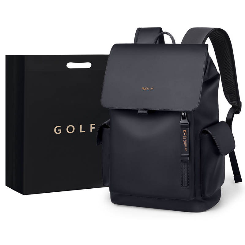 GOLF GOLF Water Repellent Fabric Backpack Regular Men's Mist Black/Elegant Gray
