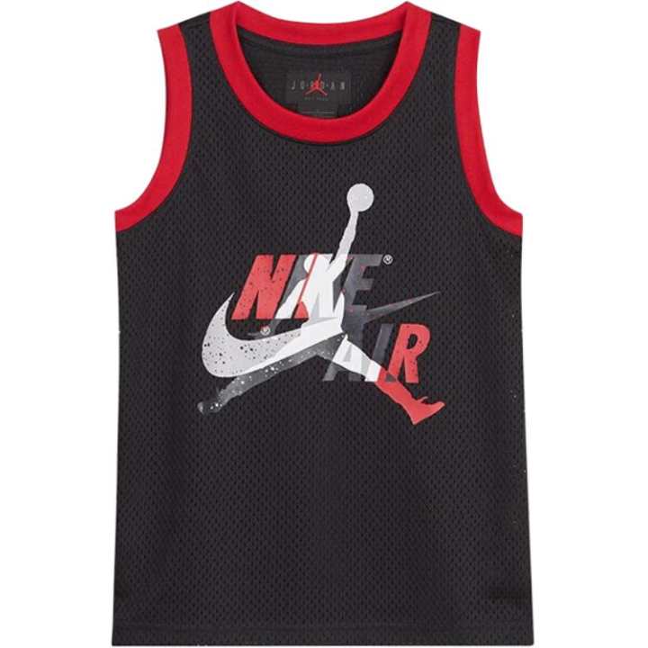 Jordan Jordan T Shirt Jet Black/Jordan Red Kids'