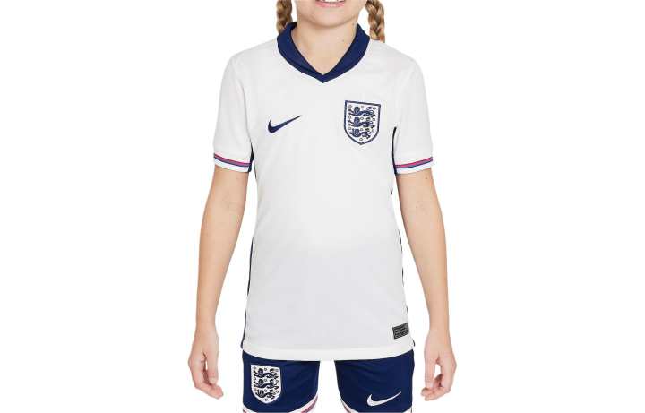Nike Nike T Shirt England Men's Team 2024/25 Stadium Home White Kids'