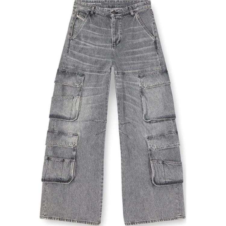 Diesel 1996 D-Sire Wide-Leg Cargo Jeans