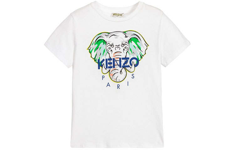 KENZO Kids T Shirts Crew Neck Moderate