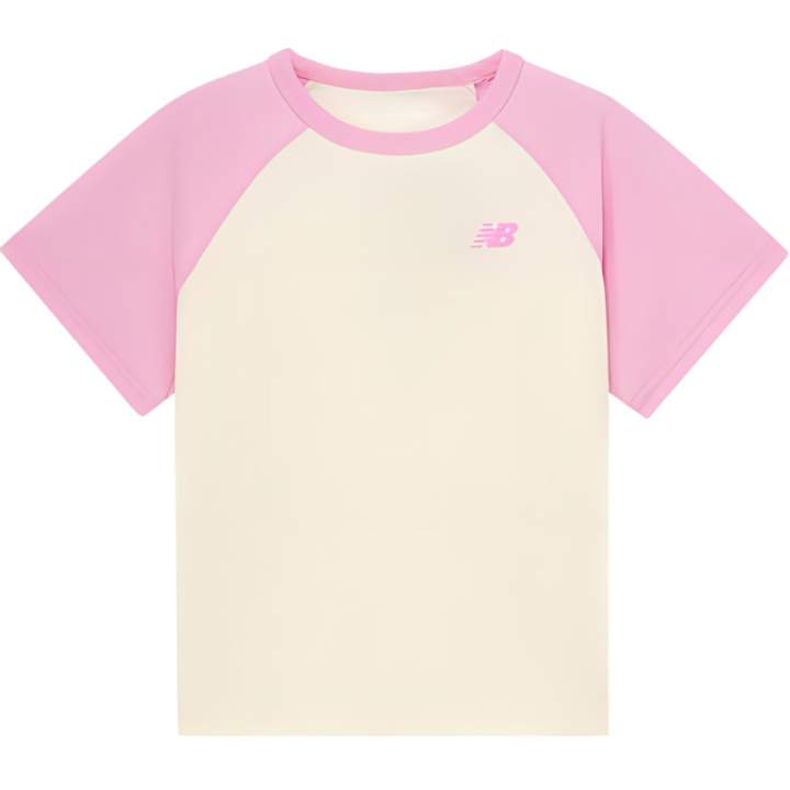 New Balance New Balance T Shirt White Pink Kids'