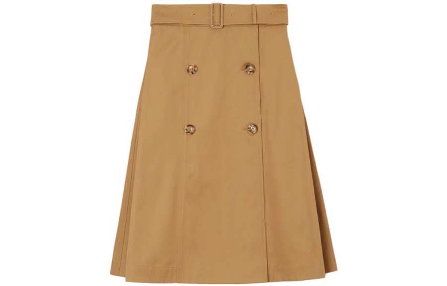 Burberry 【Previous Season】belted-waist flared skirt