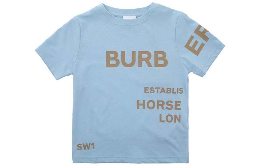 Burberry T Shirt SS22 Blue Kids'