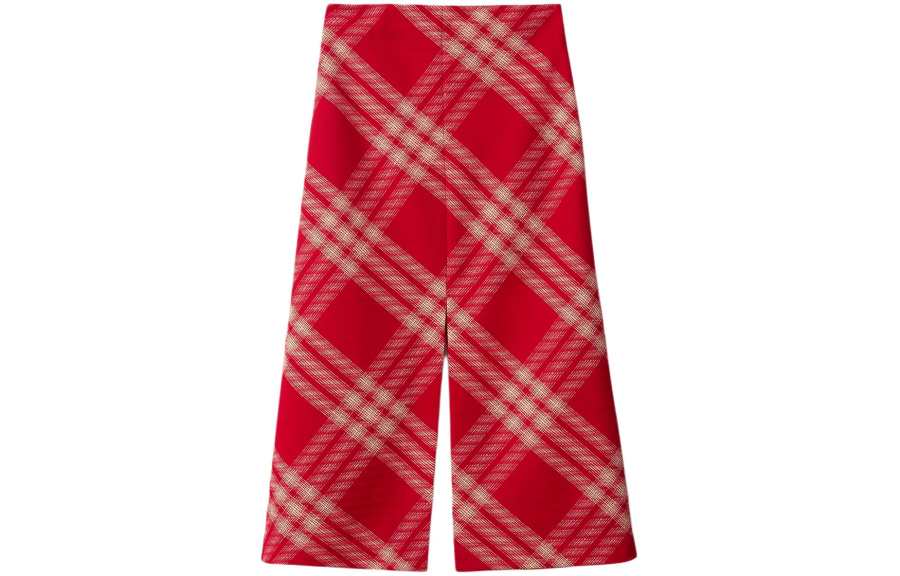 Burberry Casual Long Skirt Women's Red