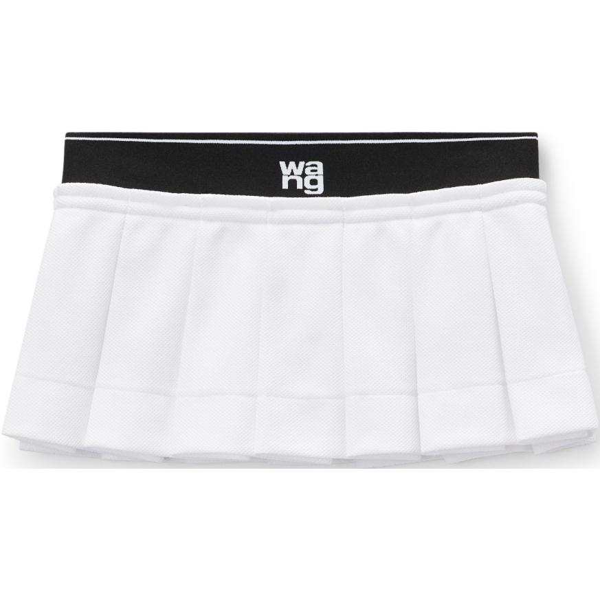 Alexander Wang Logo waistband Pleated Mini Skirt
