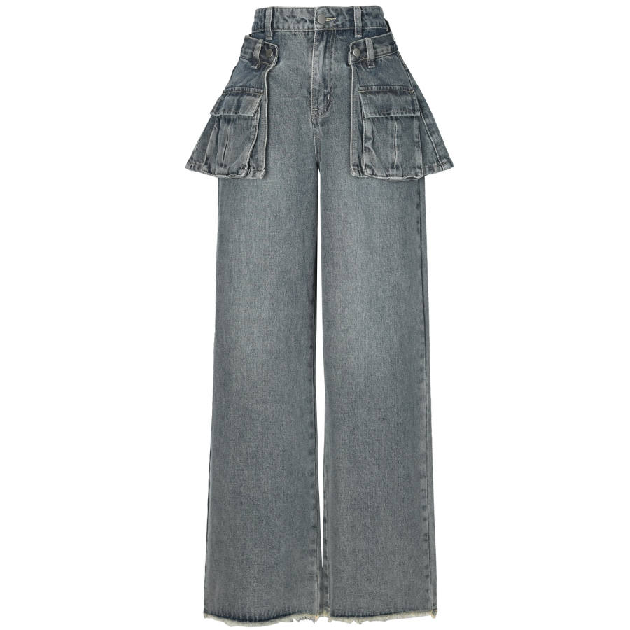 SNBL Jeans Women's Gray Blue Moderate Wide Leg Pants